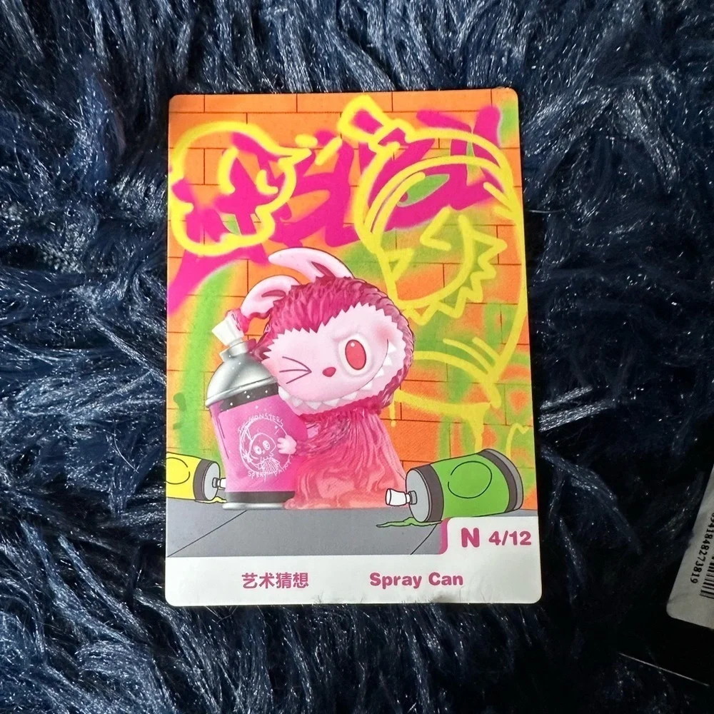 Labubu Almost Hidden Spray Can Vinyl Figure Pop Mart The Monsters